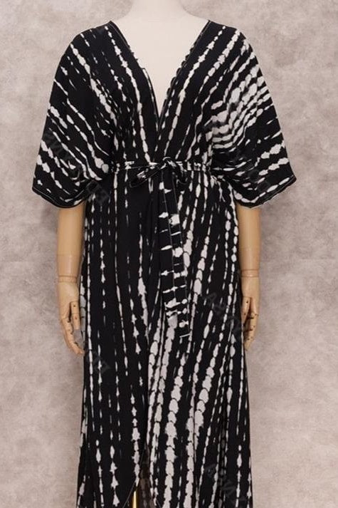 Miriam Striped Belted Cover Up - Clothing
