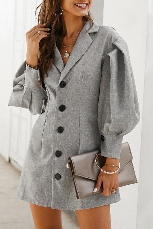 Off The Clock Blazer Dress - Clothing