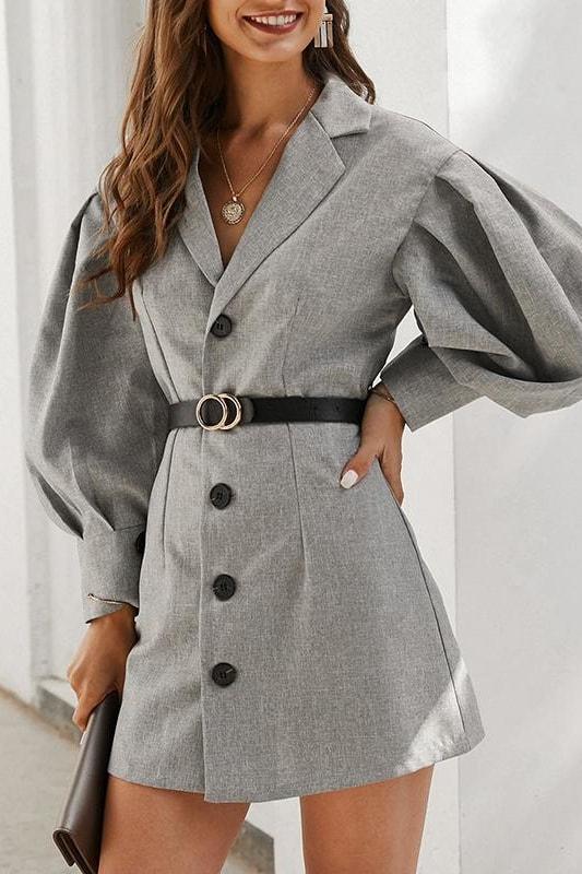Off The Clock Blazer Dress - Clothing