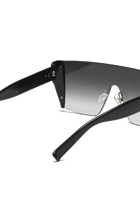 Oversized Mirror Goggle Shades - Sunglasses