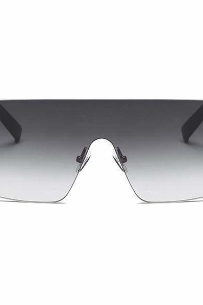 Oversized Mirror Goggle Shades - Sunglasses
