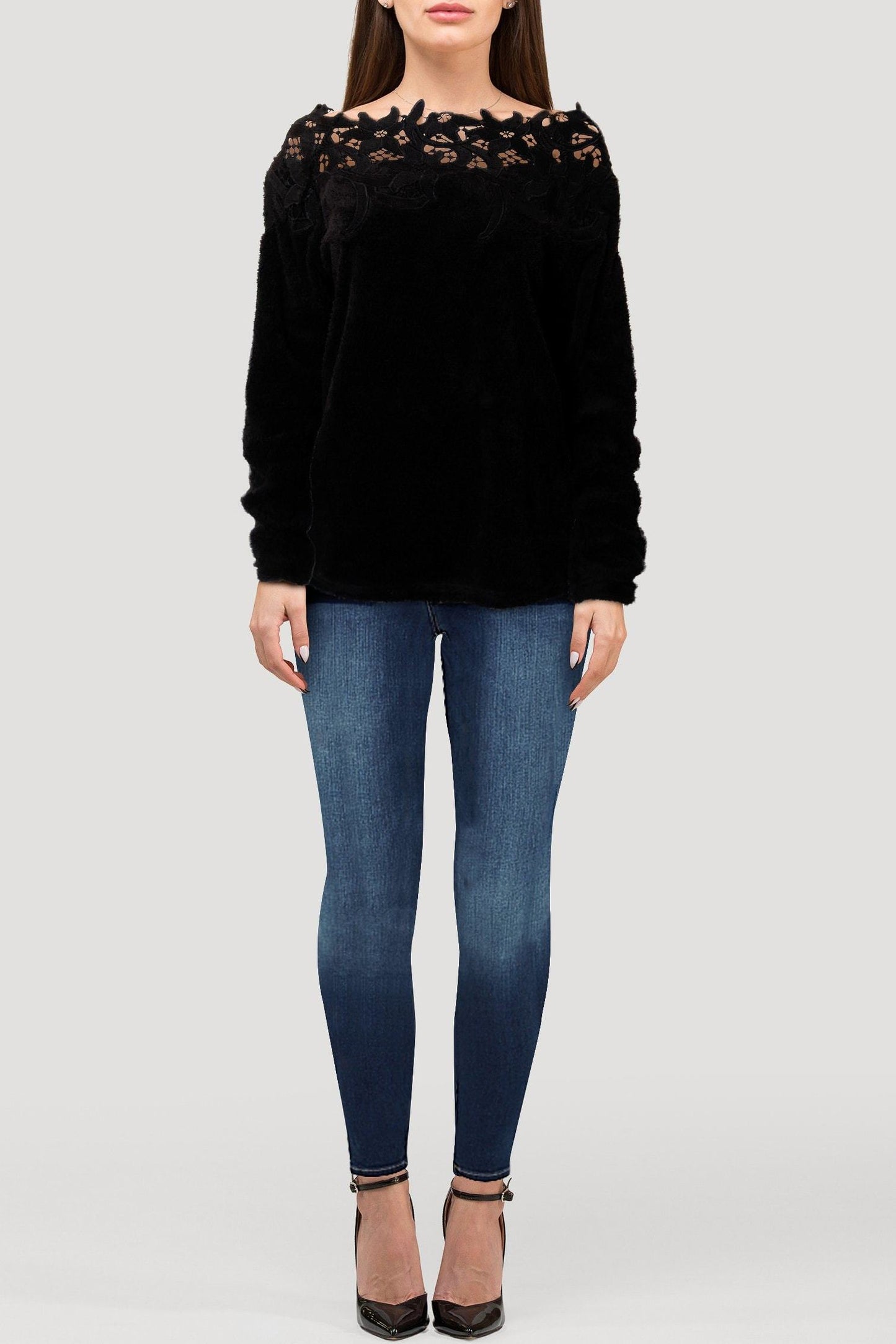Palmer Plush Sweater - Black / XL