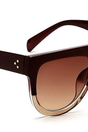 Paparazzi Top Flat Sunglasses - Red - Sunglasses