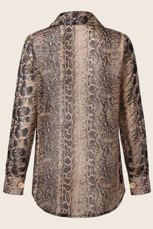 Paris Snakeskin Top