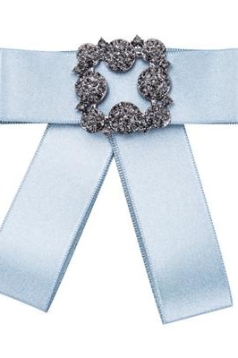 Park Ave Bowknot Brooche - Blue - Accessories