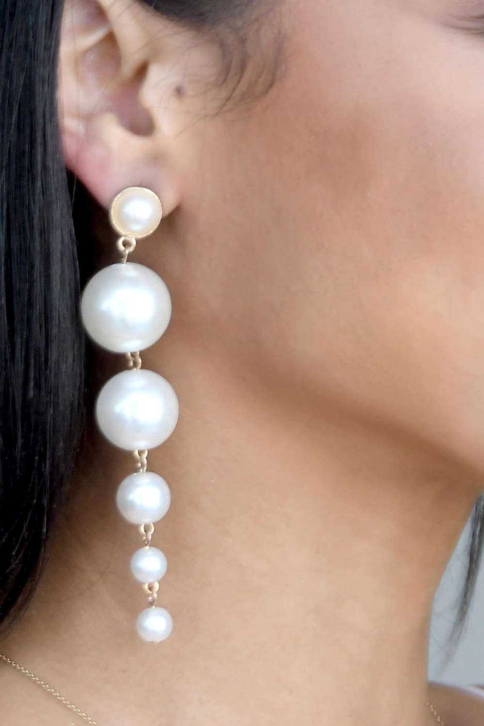 Pearl Dangle Earrings - Jewelry