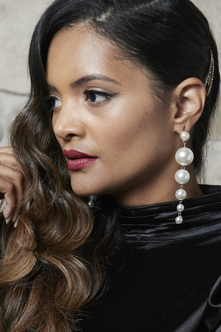 Pearl Dangle Earrings - Jewelry
