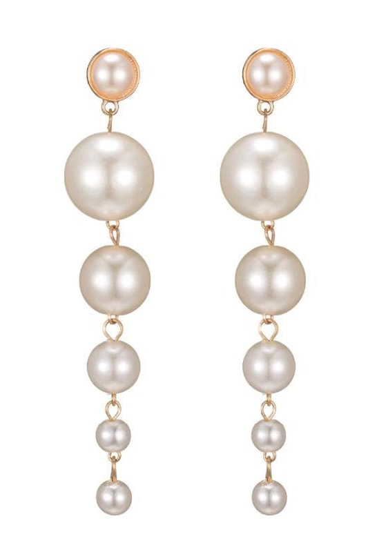 Pearl Dangle Earrings - Jewelry