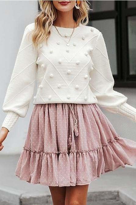 Perry Pom Pom Sweater - Clothing