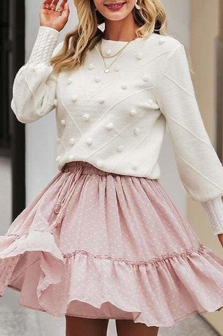 Perry Pom Pom Sweater - S - Clothing