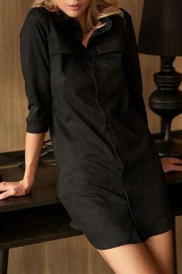 Phoebe Polo Dress - S / Black - Clothing