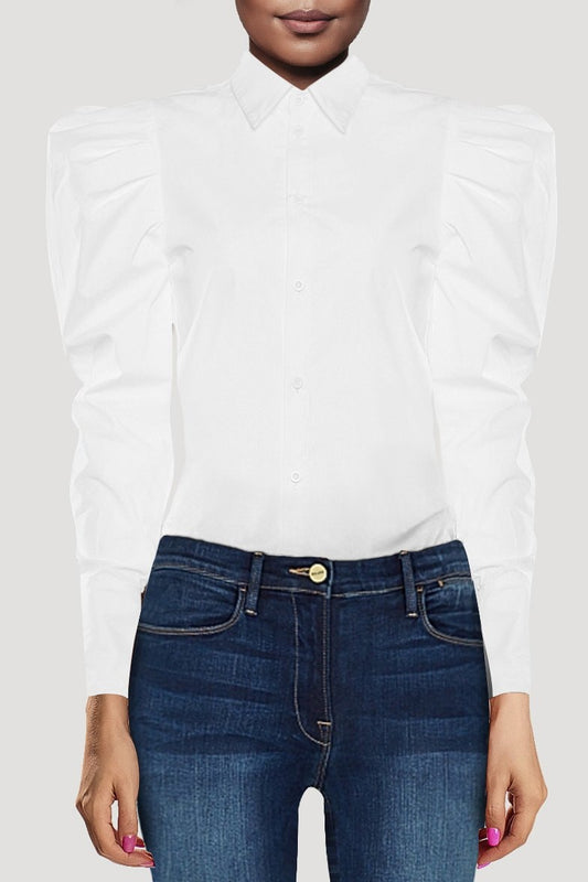 Quinn Puff Sleeve Blouse - Clothing