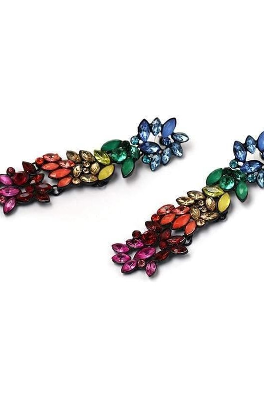 Rainbow Jewel Drop Earrings - Jewelry
