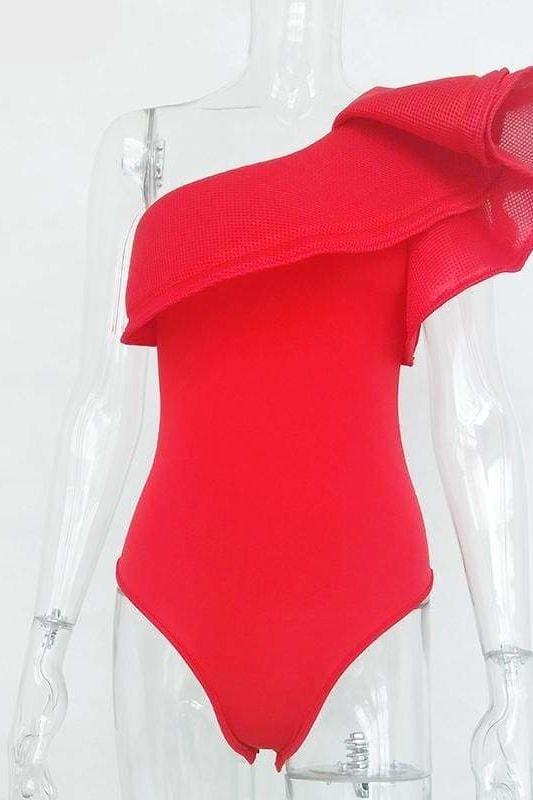 Ritzy Ruffle Bodysuit - Clothing
