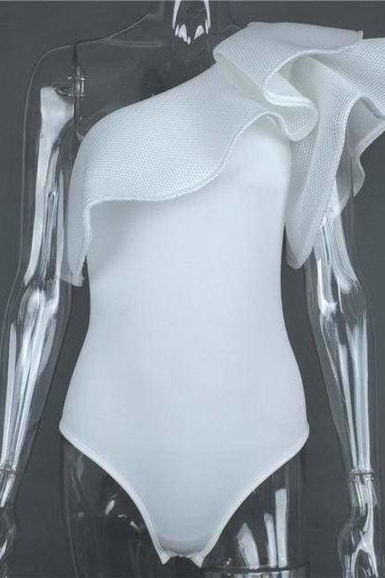 Ritzy Ruffle Bodysuit - Clothing