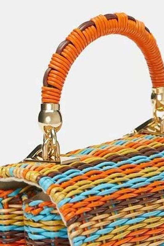 Sadie Straw Chain Bag - Handbags