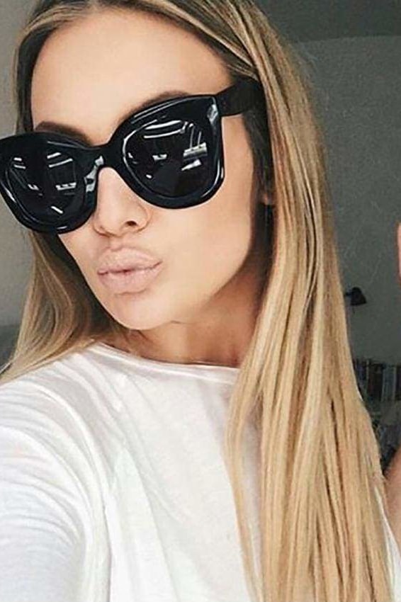 See Me Cat Eye Sunglasses - Black - Sunglasses