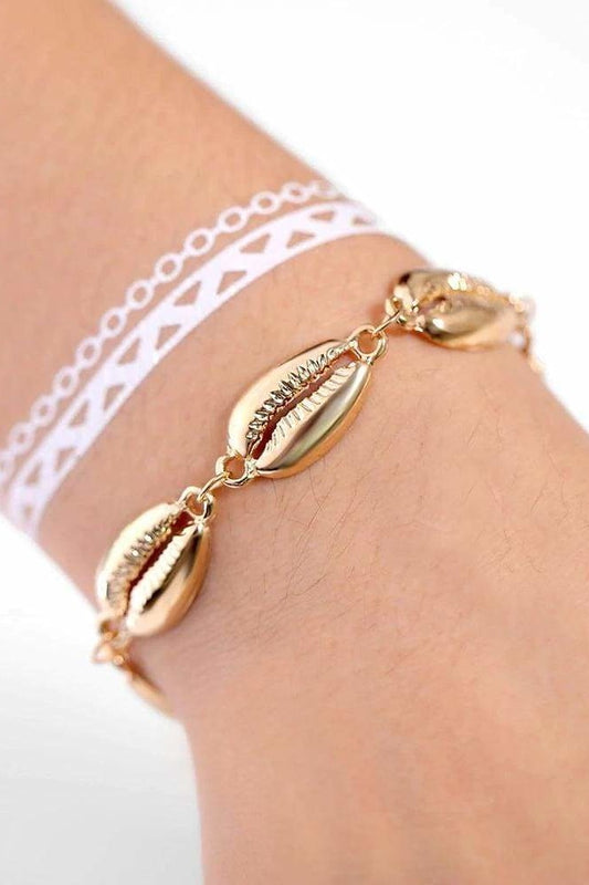 Shell Yeah! Charm Bracelet - Gold - Jewelry