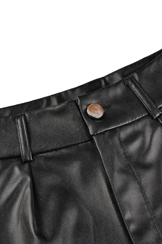 Shelly Pleather Shorts - Clothing