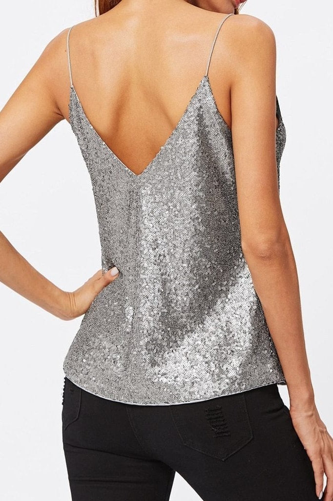Summer Fashion Casual Bling Sequins Tops Sexy Strapless Camis Tee Top Female Women’s Sleeveless Vest Blusas Femininas Clothing
