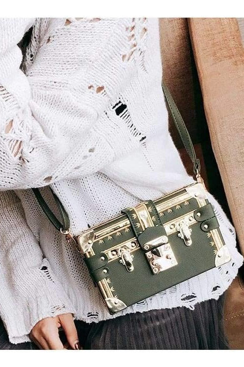 The Treasure Crossbody Bag - Green - Handbags