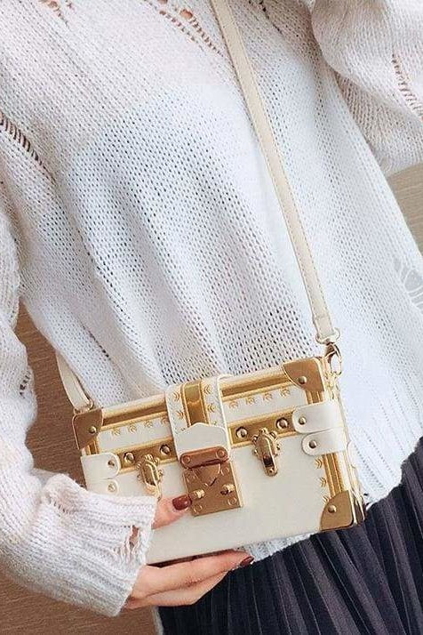 The Treasure Crossbody Bag - White - Handbags