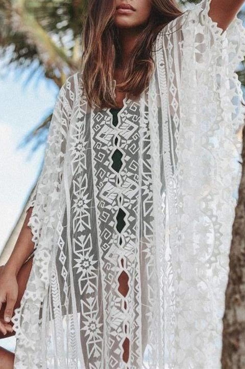 Tribal Lace Cover Up - Cover-Ups