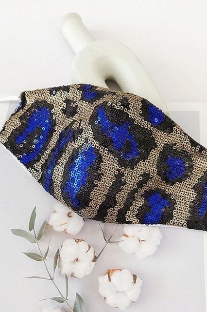 Wild Side Sequin Mask - Style 12 - Accessories