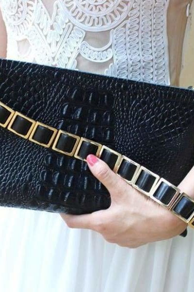 3-Way Clutch Bag - Black - Handbags