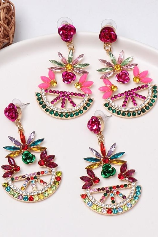 Abby Crystal Earrings - Jewelry