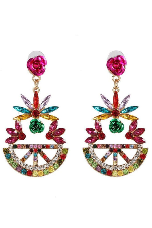 Abby Crystal Earrings - Multi - Jewelry