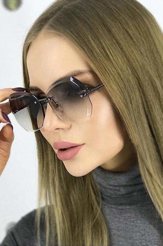Acrylic Gradient Sunglasses - Grey - Sunglasses