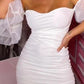 Ada Mini Dress - S / White - Clothing