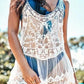 Adriana Crochet Cover Up - One Size / White - Cover-Ups