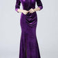 Alondra Velvet Maxi Dress - Clothing
