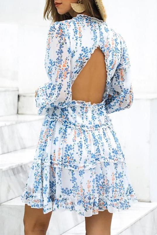 Amy Floral Dress - Clothing