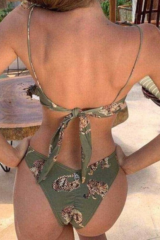 Andie Leopard Bikini Set - Swimwear