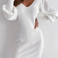 Antonia Backless Dress - White / L - Clothing