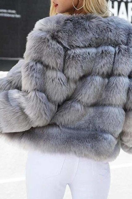 Arctic Faux Fur Coat - Jackets