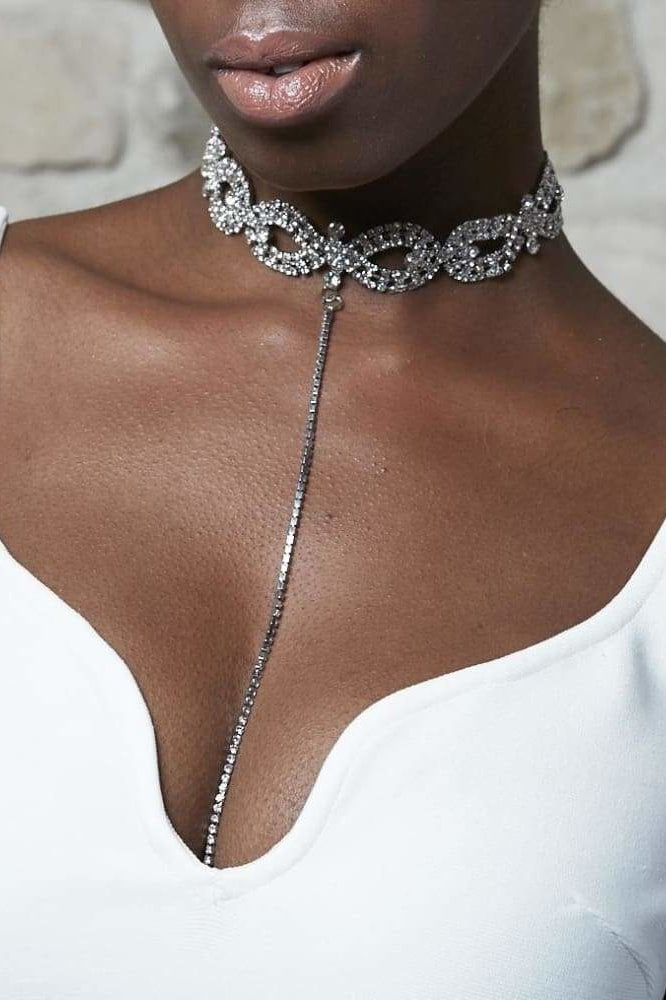 Ashley Choker - Silver - Jewelry