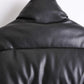 Aubree Leather Puffer Coat - Jackets