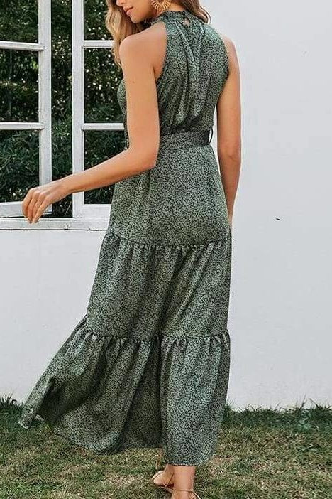 Ava Halter Dress - Clothing