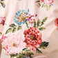 LD LINDA DELLA Summer T shir Short Sleeve Top Women’s O-Neck Elegant Flowers Floral Print Beading Casual Tops Tees