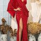 Bethany Maxi Dress - Red / XS - Clothing