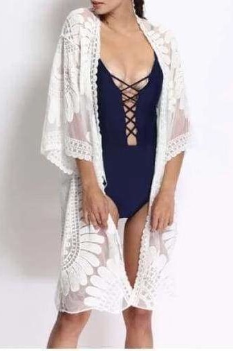 Capri Embroidered Cover-Up - Cover-Ups
