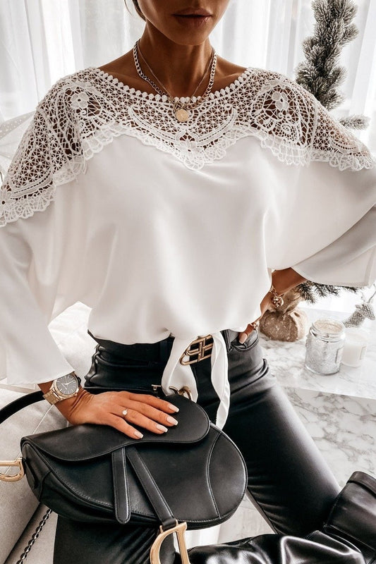 Carolina Lace Top - S / White - Tops