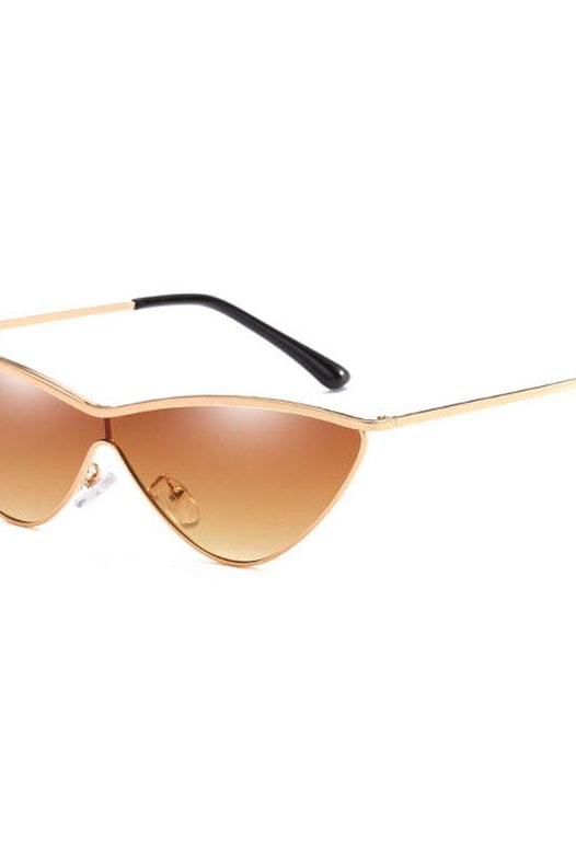 Cat Eye Aviators - Brown - Sunglasses