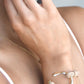 Crescent Stone Bracelet - Gold - Jewelry