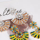 Crystal Fan Earrings - Jewelry