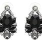 Crystal Vintage Stud Earrings - Black - Jewelry